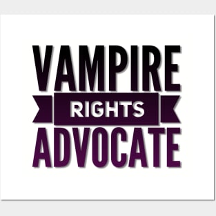 Vampire Rights Advocate (Black to Purple) Posters and Art